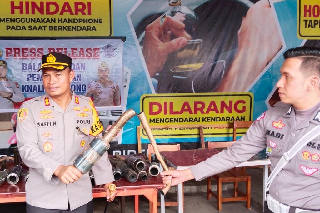 Musnahkan Knalpot Brong, Kapolres: Kita akan Tindak Tegas Pelaku Pelanggaran