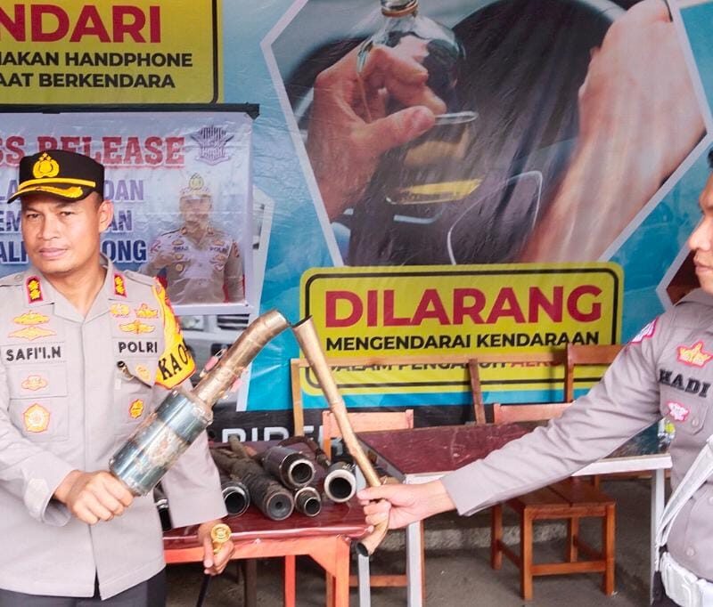 Musnahkan Knalpot Brong, Kapolres: Kita akan Tindak Tegas Pelaku Pelanggaran