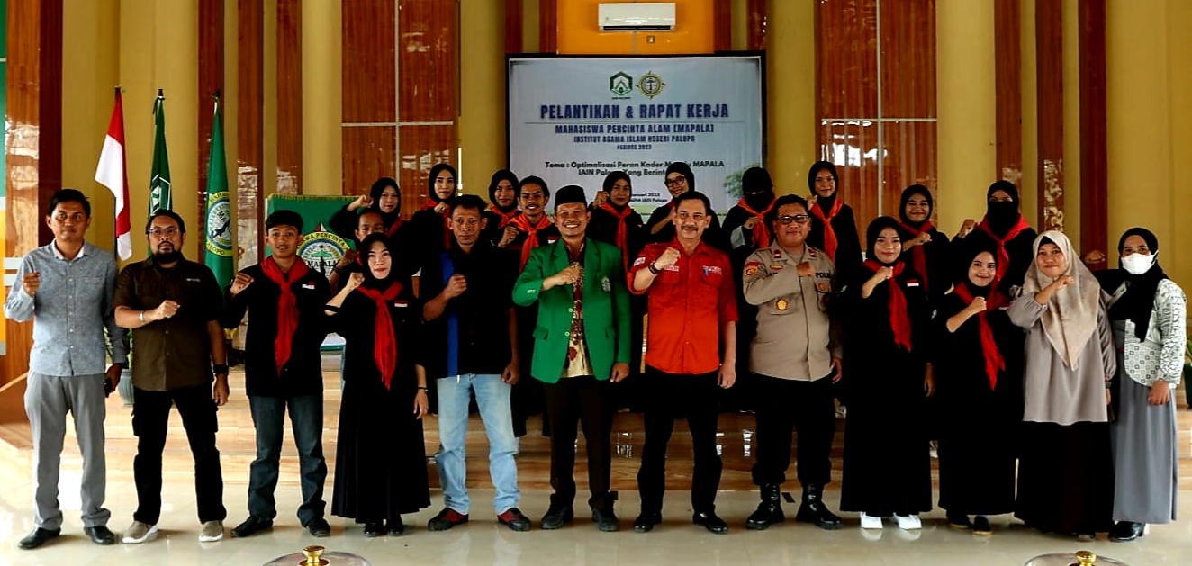 Mapala IAIN Gelar Pelantikan, Sekda: Jaga Nama Baik Kampus