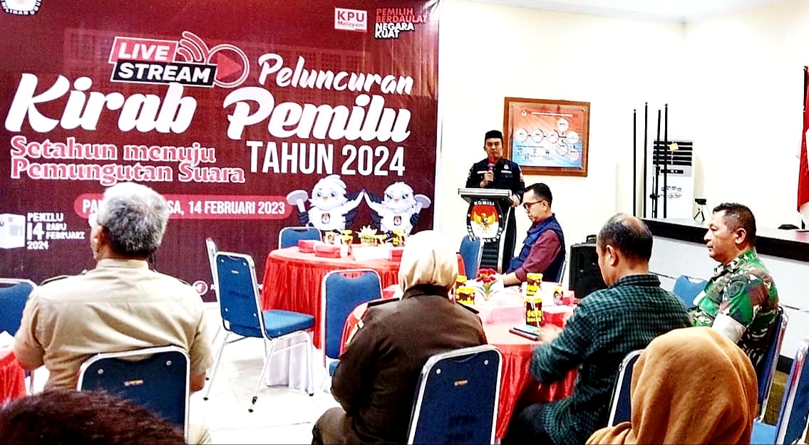 KPU Palopo Ikuti Peluncuran Kirab Pemilu 2024