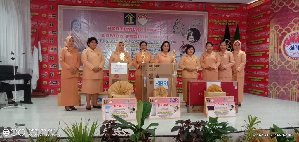 Digelar di Lapas Palopo, Wanita Pengayoman Rayon III Adakan Pertemuan Rutin dan Lomba Paduan Suara