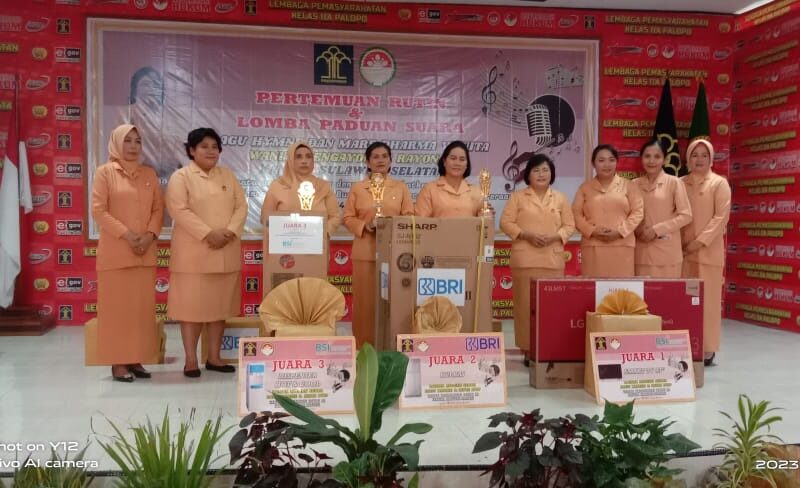 Digelar di Lapas Palopo, Wanita Pengayoman Rayon III Adakan Pertemuan Rutin dan Lomba Paduan Suara