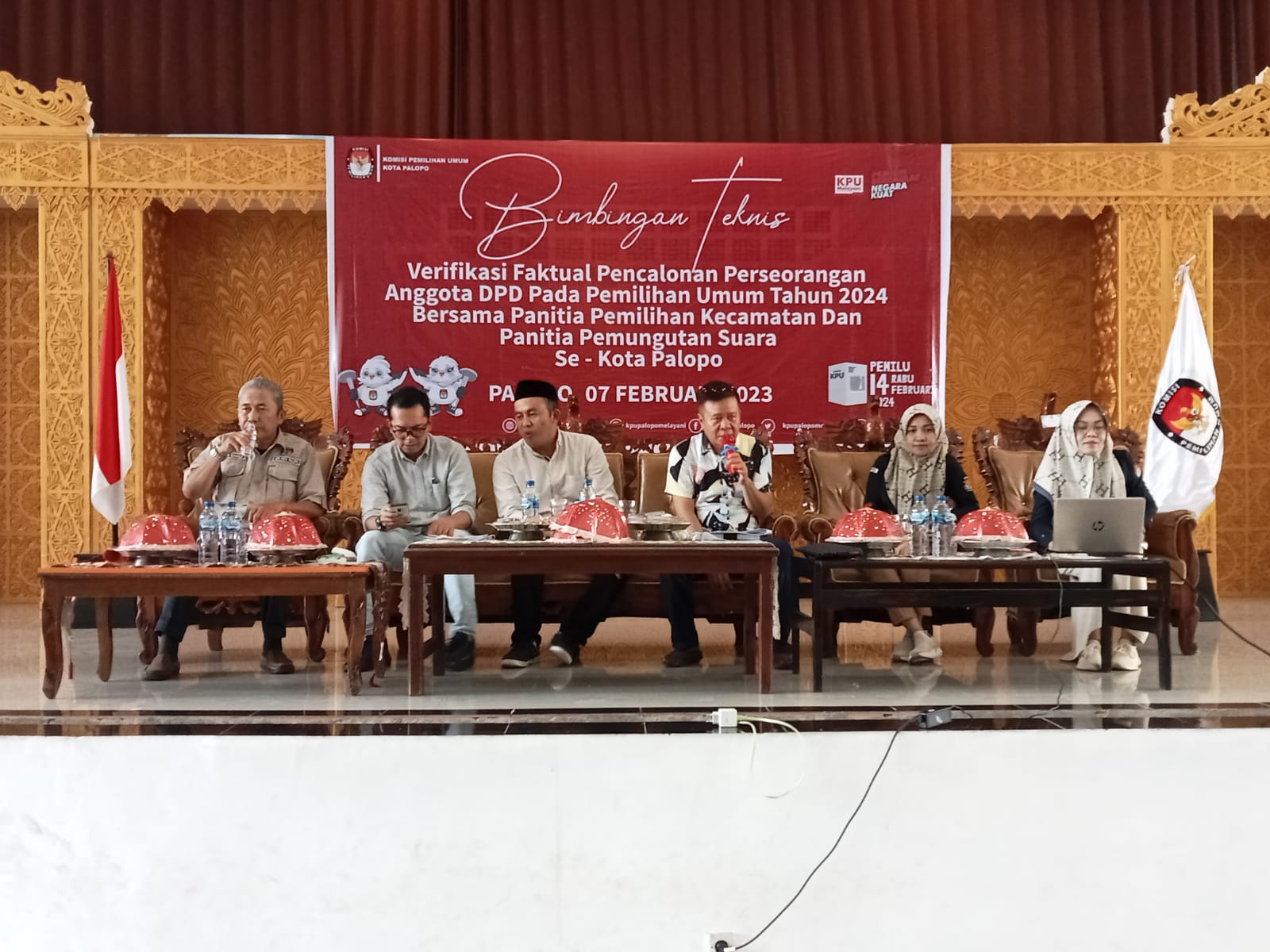 Verifikasi Faktual Calon Anggota DPD, KPU Palopo Bimtek PPK dan PPS