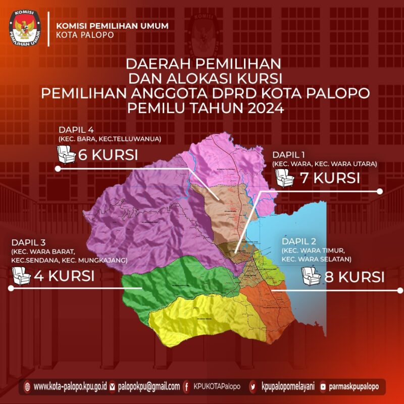 Pemilu 2024, Jumlah Dapil di Palopo Bertambah Jadi 4 Pemilu 2024, Jumlah Dapil di Palopo Bertambah Jadi 4