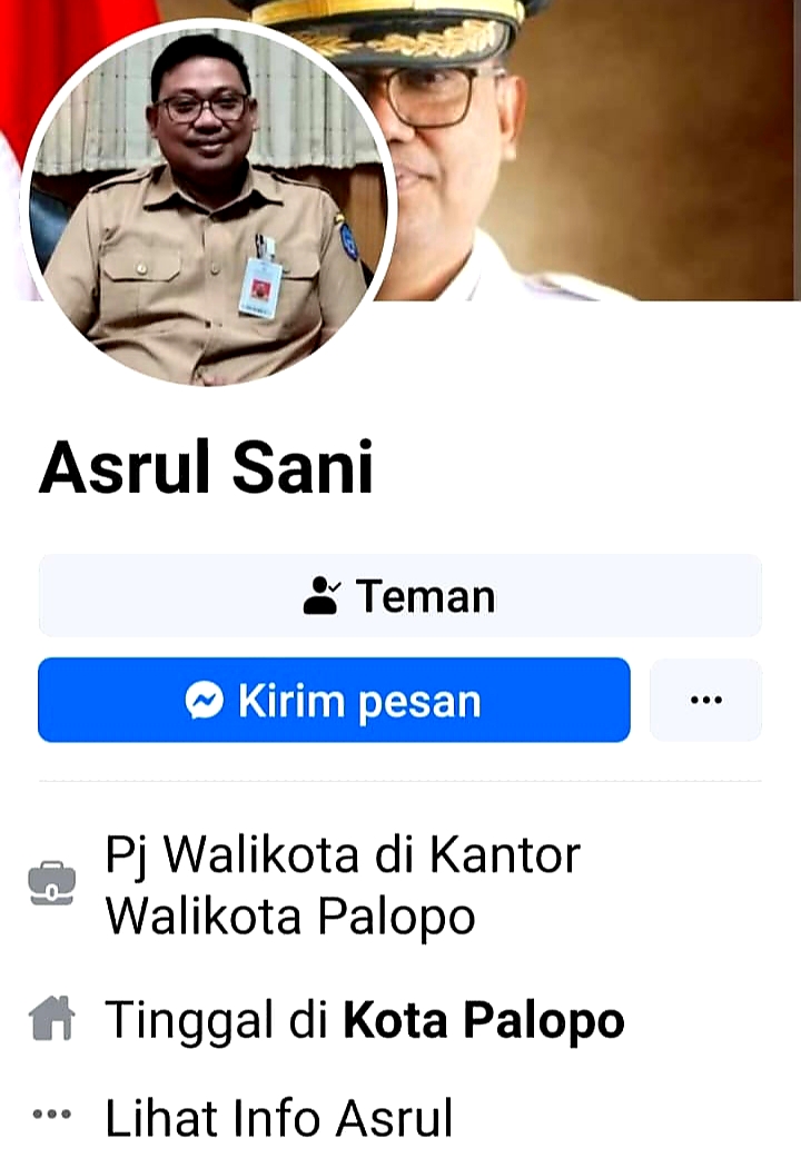 Akun Facebook Pj Wali Kota Palopo Diduplikasi, Asrul: Tidak Usah Dihiraukan