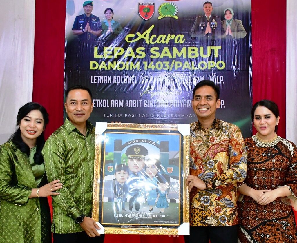 Apriadi Nidjo Digantikan Kabit Bintoro Jadi Dandim 1403 Palopo