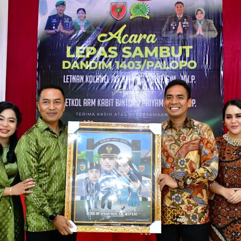 Apriadi Nidjo Digantikan Kabit Bintoro Jadi Dandim 1403 Palopo