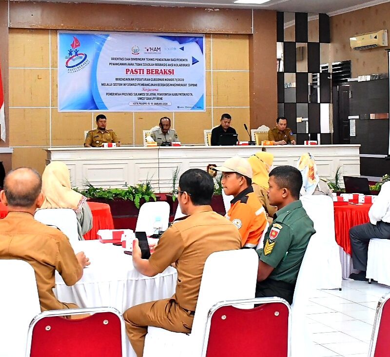 Pemkot Palopo Kerjasama Unicef Gelar Bimtek Pasti Beraksi