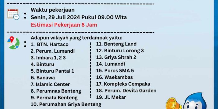 Pasang Valve Pada Pompa Wara Timur, Perumda-TM Imbau Warga Tampung Air