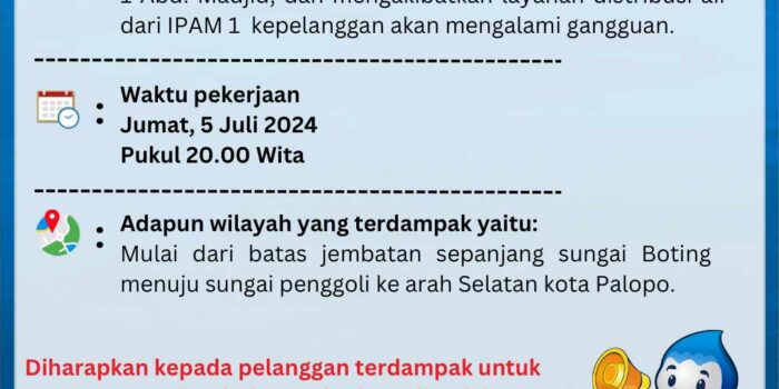 Pipa Bocor di Latuppa, Perumda-TM Palopo Gerak Cepat Lakukan Perbaikan