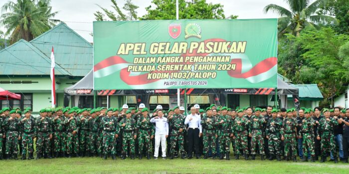 Sambut Pilkada Serentak, Kodim 1403 Palopo Apel Gelar Pasukan