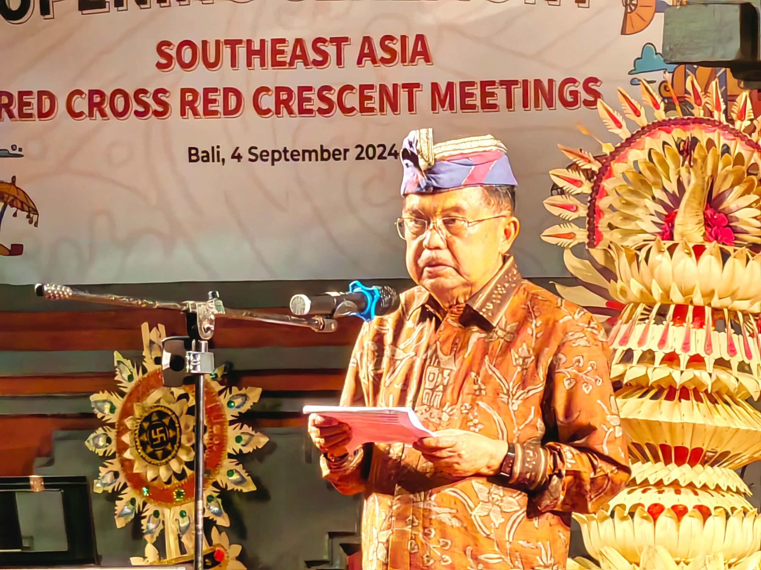 JK Singgung Ancaman Bencana Lingkungan Hidup di Pertemuan Palang Merah dan Bulan Sabit Merah se-Asia Tenggara