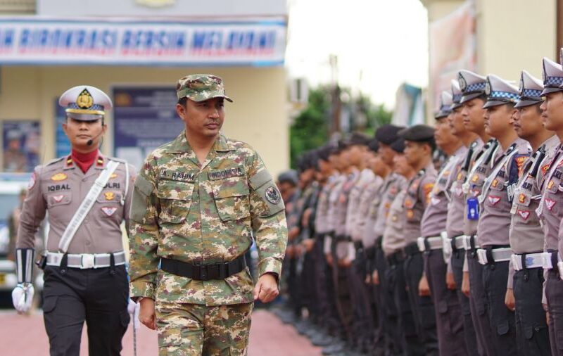 Bupati Lutra Pimpin Apel Gelar Pasukan Operasi Ketupat 2025