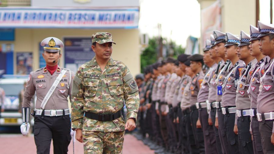 Bupati Lutra Pimpin Apel Gelar Pasukan Operasi Ketupat 2025
