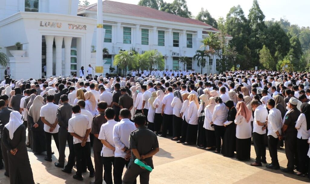 Apel Pagi Paska Libur Lebaran, Ibas Tegaskan Kedisiplinan Bagi Aparatur Pemerintahan