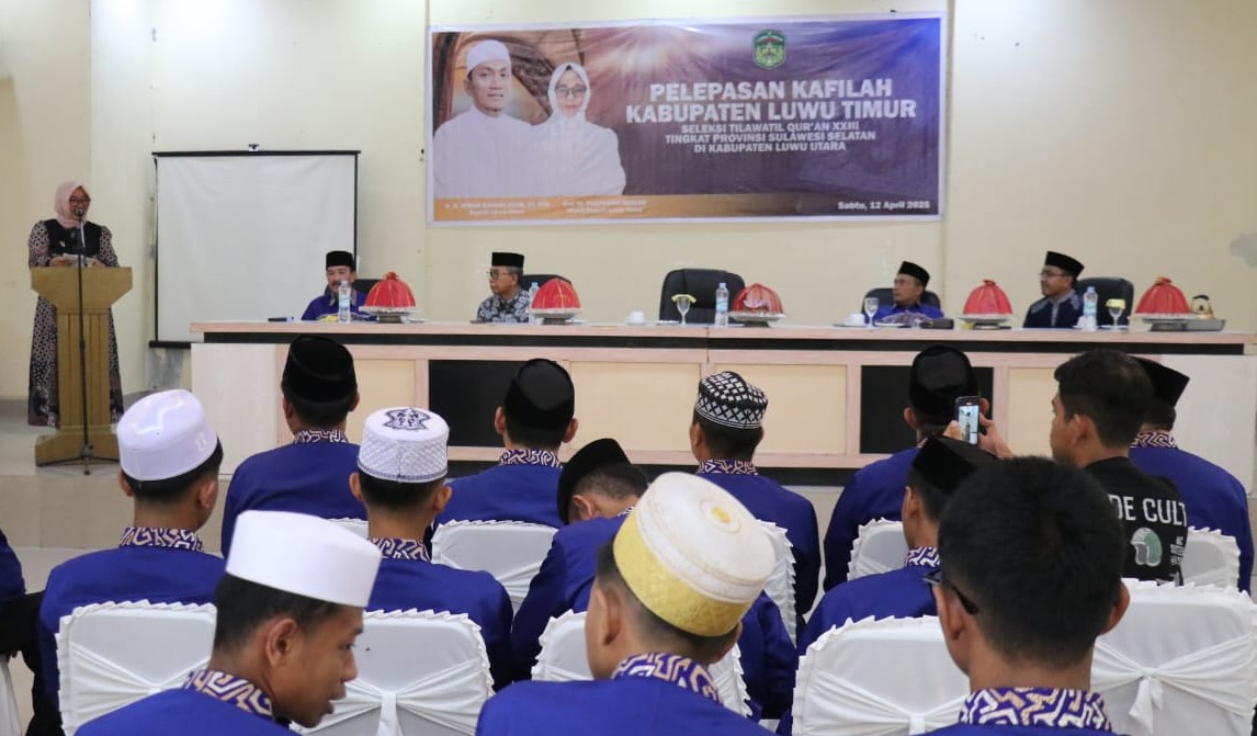 Lepas Kafilah Lutim ke STQH XXIII, Ini Pesan Wabup Lutim
