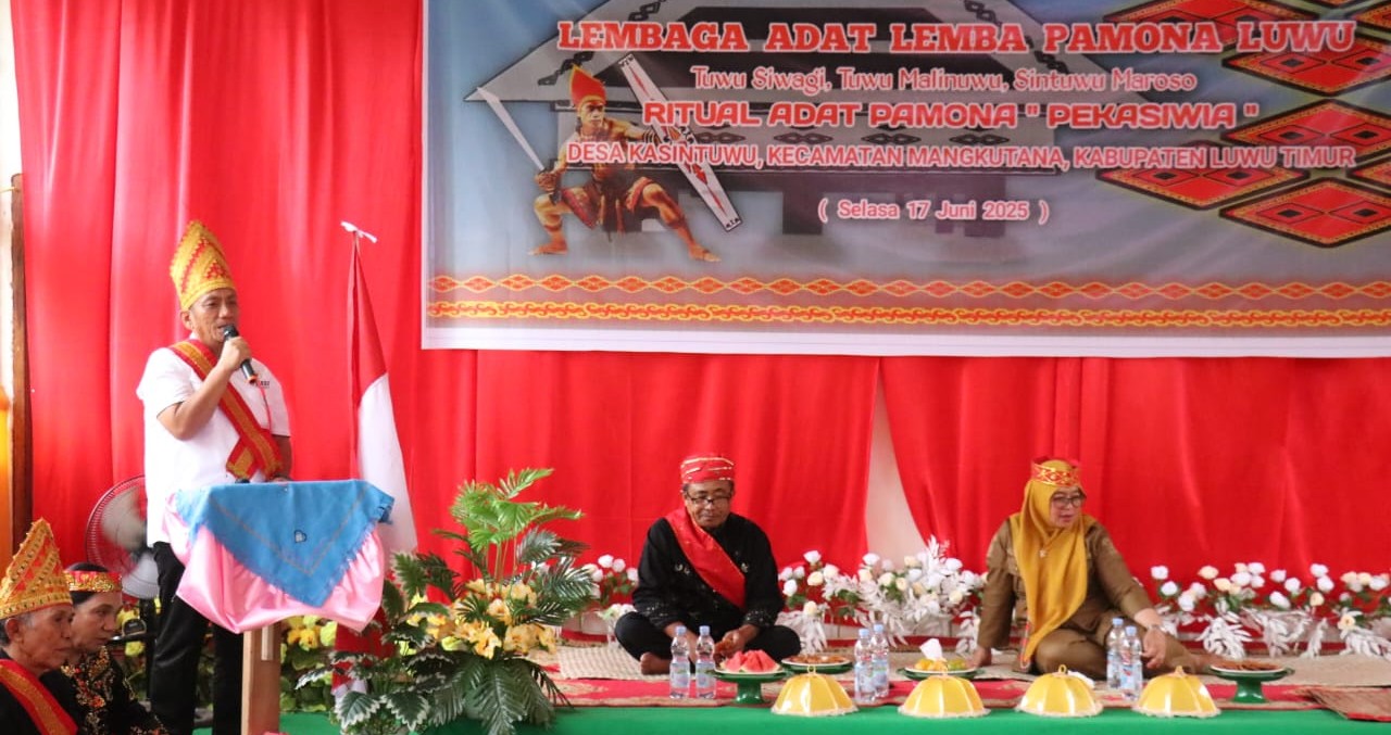 Bupati dan Wakil Bupati Lutim Resmi Jadi Keluarga Besar To Pamona