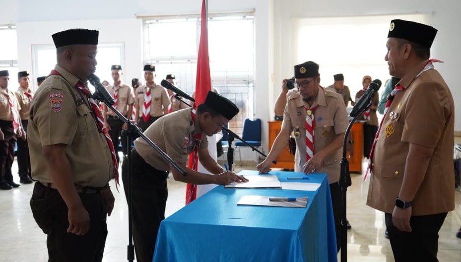 Ibas Resmi Lantik Pengurus Pramuka Luwu Timur