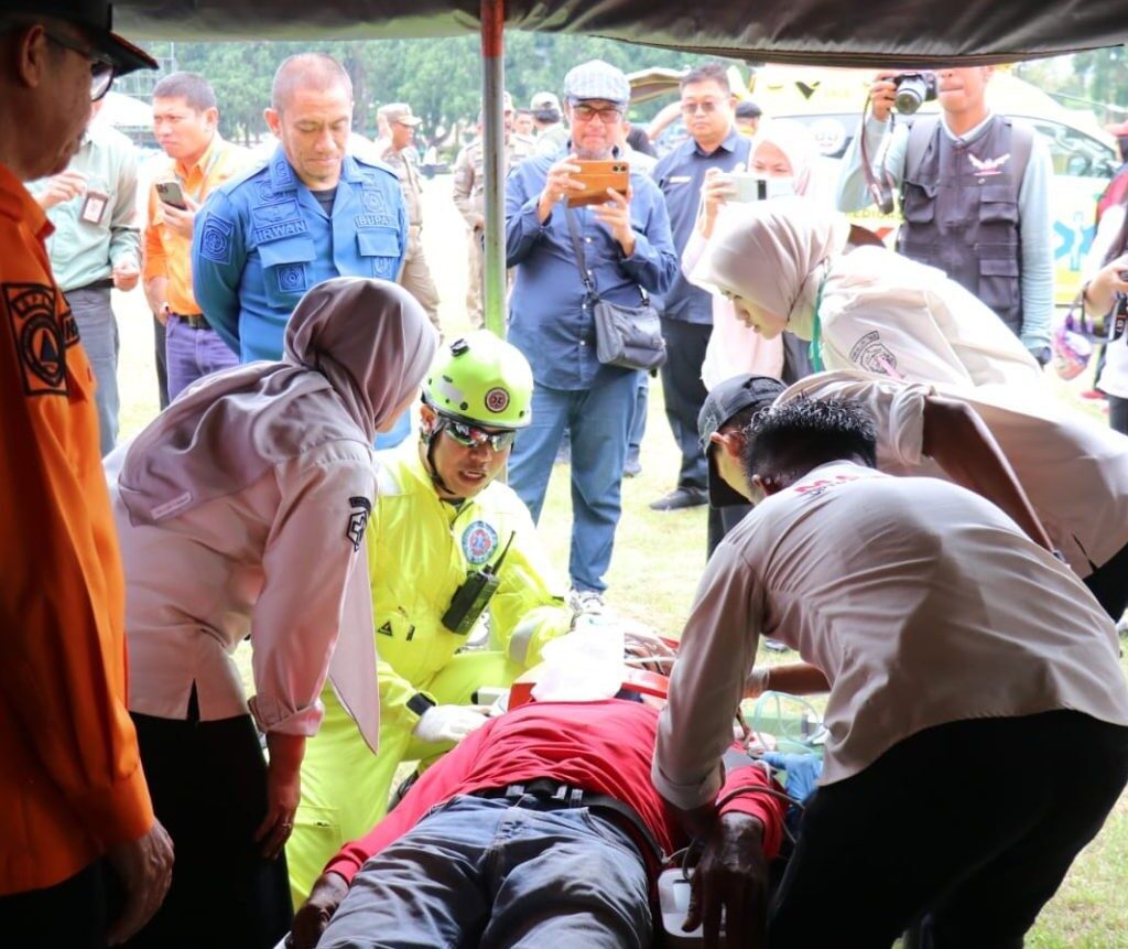Pemkab Lutim dan PT. Vale Gelar Simulasi Tanggap Bencana