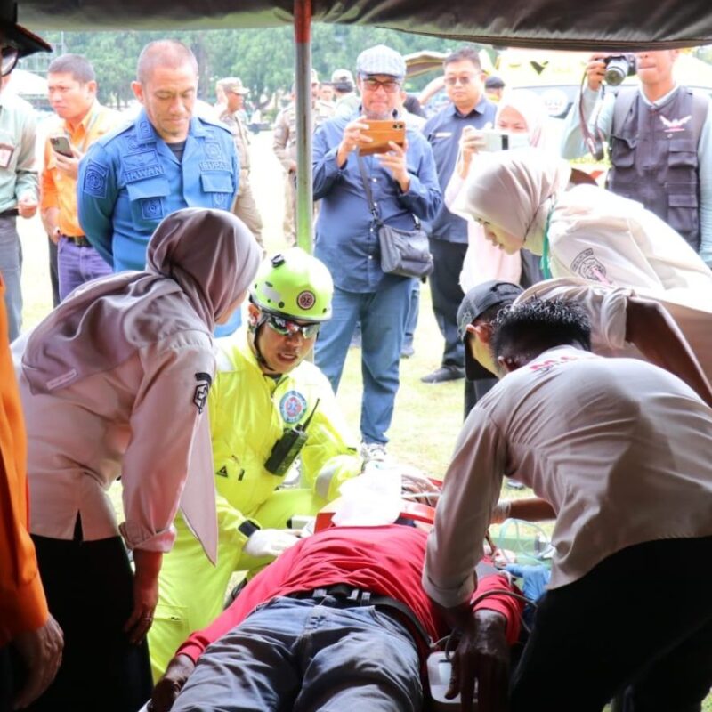 Pemkab Lutim dan PT. Vale Gelar Simulasi Tanggap Bencana