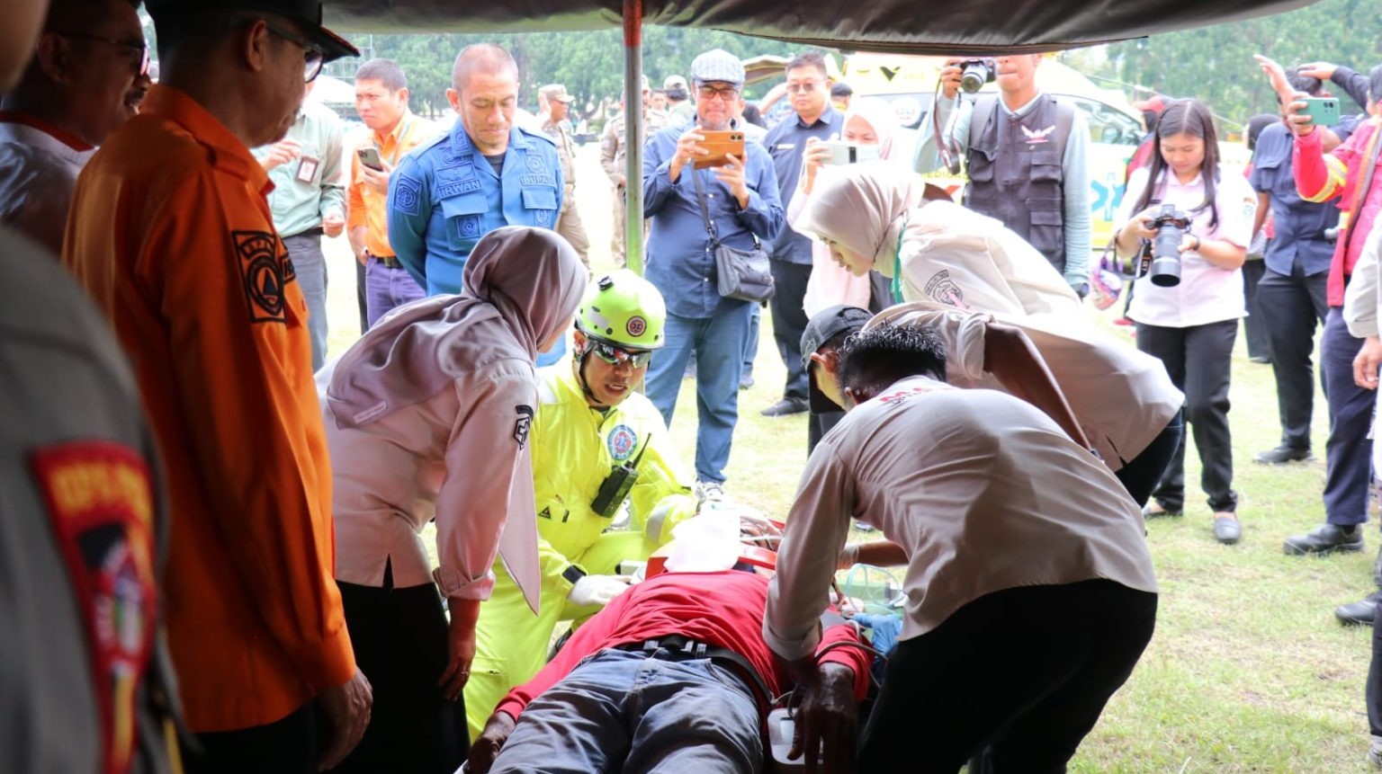 Pemkab Lutim dan PT. Vale Gelar Simulasi Tanggap Bencana