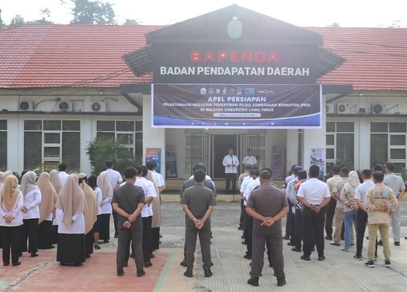 Pimpin Apel Penertiban PKB, Bupati Lutim Imbau Masyarakat Taat Pajak