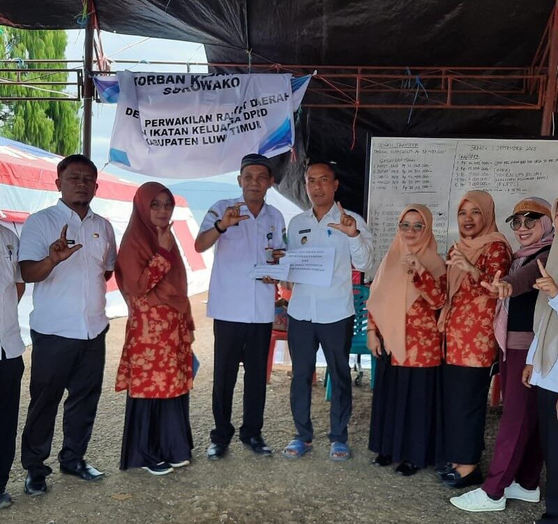 DPKP dan DWP DPKP Salurkan Bantuan ke Korban Kebakaran Sorowako