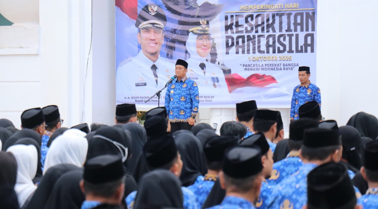 Bupati Lutim Pimpin Upacara Peringatan Hari Kesaktian Pancasila