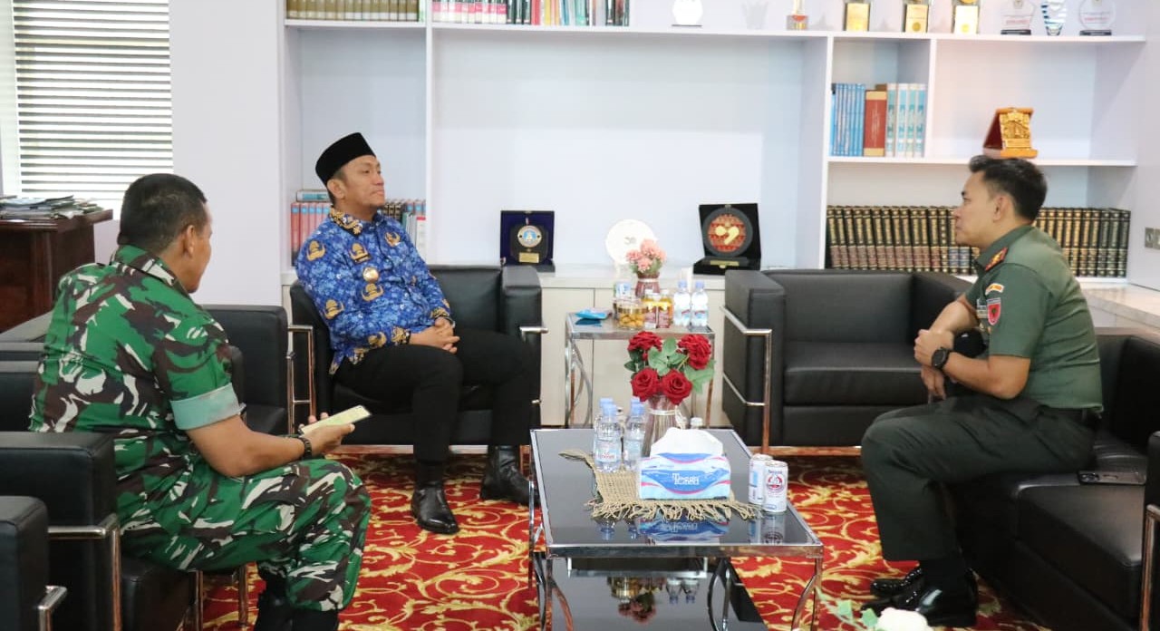 Temui Bupati Lutim, Dandim 1403 Palopo Sampaikan Sejumlah Program