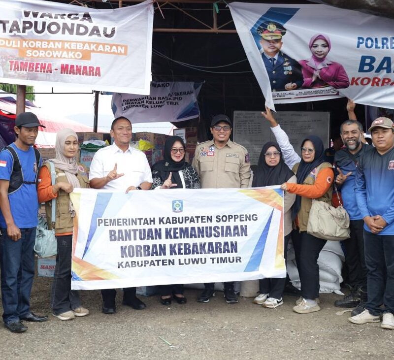 Korban Kebakaran Sorowako Terima Bantuan dari Pemkab Soppeng