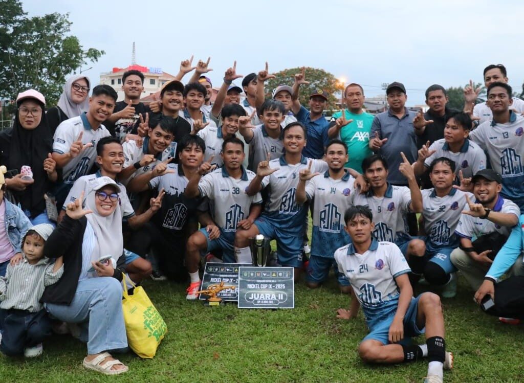 Budiro FC Lutim Juarai Turnamen Nickel CUP IX