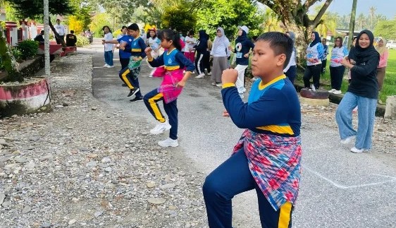 Siswa SDN 179 Pattengko Jadi Instruktur Senam pada SSJ Tomoni Timur