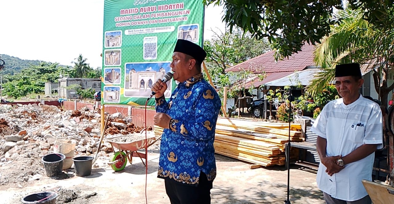 Bupati Lutim Imbau ASN Ikut Donasi Pembangunan Masjid Nurul Hidayah