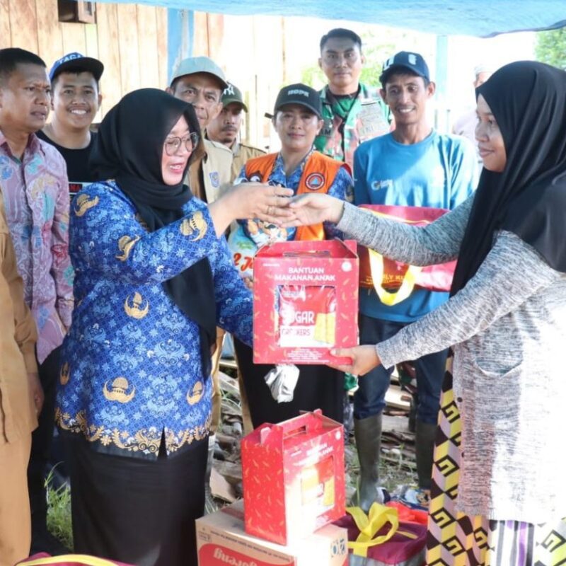 Wabup Lutim Antar Lansgung bantuan ke Korban Puting Beliung Angkona