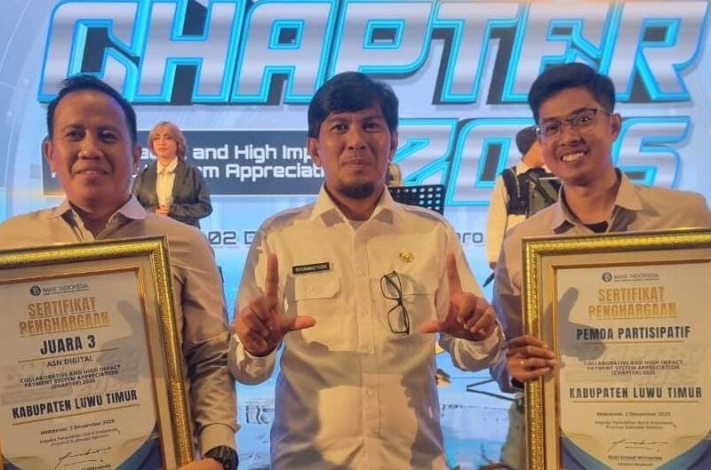 Lutim Raih Dua Penghargaan Digital dari Bank Indonesia