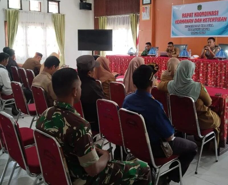 Pimpin Rakor Nataru, Camat Kalaena Imbau Warga Jaga Kamtibmas
