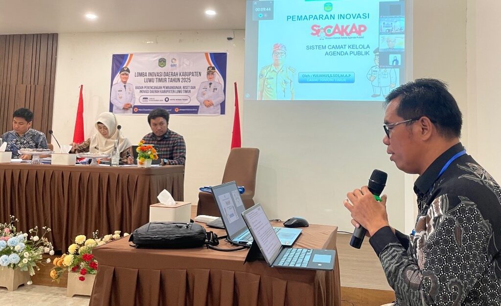Lomba Inovasi Daerah, Camat Tomoni Timur Paparkan Aplikasi Si Cakap