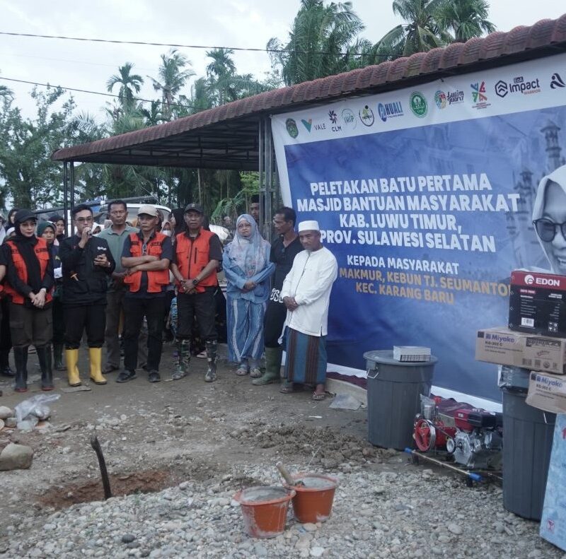 Tak Hanya Logistik, Luwu Timur juga Bantu Bangun Masjid untuk Aceh