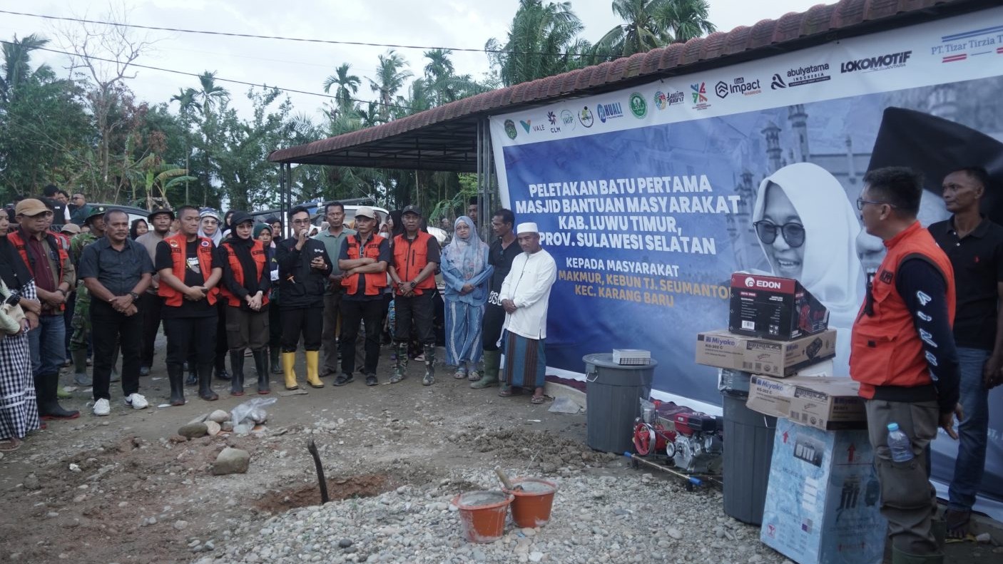 Tak Hanya Logistik, Luwu Timur juga Bantu Bangun Masjid untuk Aceh