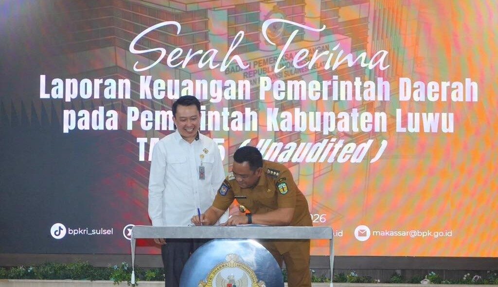 Pemkab Luwu Serahkan LKPD 2025 ke BPK, Tegaskan Komitmen Transparansi