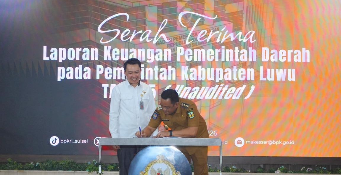 Pemkab Luwu Serahkan LKPD 2025 ke BPK, Tegaskan Komitmen Transparansi