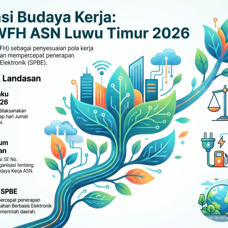 Sekda Lutim Sebut WFH Bukan Pelonggaran Kerja