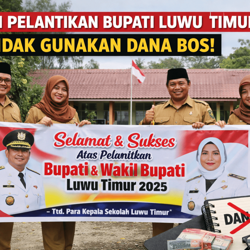 Isu Dana BOS untuk Iklan Dibantah, K3S dan Dinas Pendidikan Lutim Buka Suara