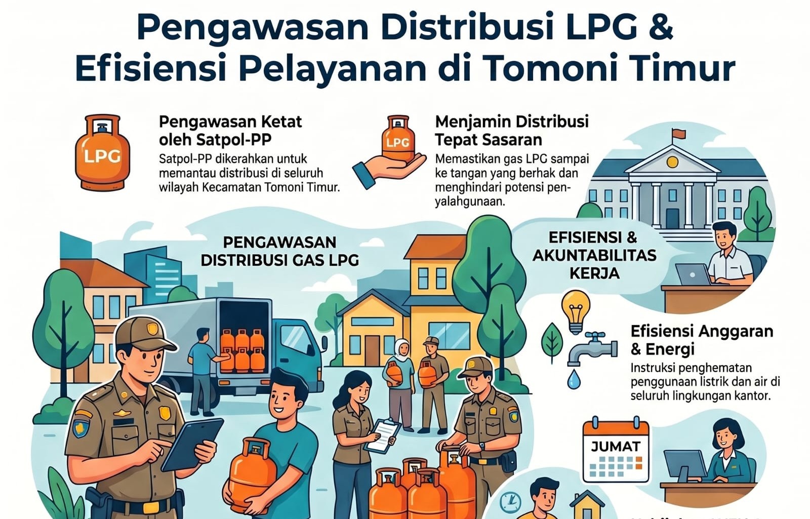 Satpol-PP Diminta Awasi Pendistribusian Gas LPG di Tomoni Timur