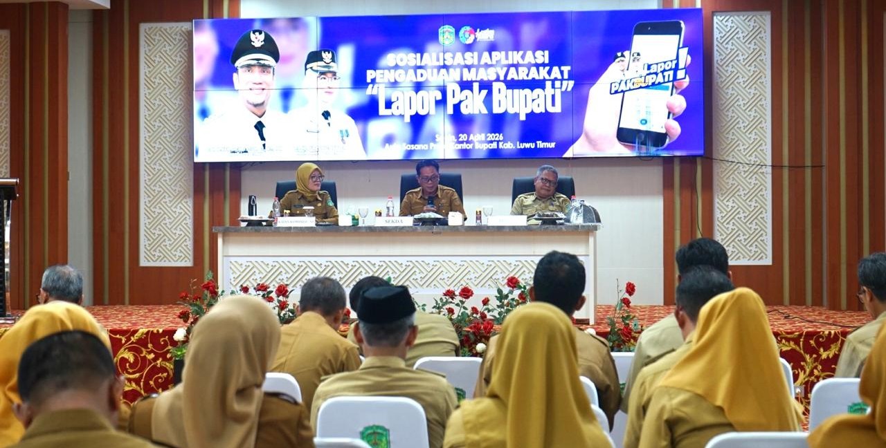 Pemkab Lutim Sosialisasi Aplikasi “Lapor Pak Bupati”