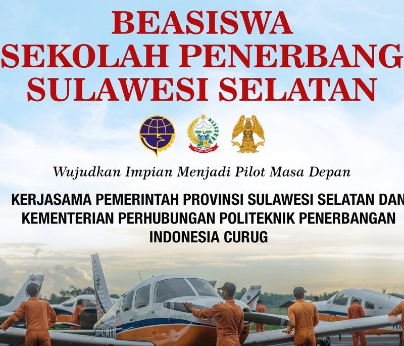 Pemprov Sulsel Gandeng Kemenhub, Generasi Muda Berpeluang Kuliah Gratis Jadi Pilot Pemprov Sulsel Gandeng Kemenhub, Generasi Muda Berpeluang Kuliah Gratis Jadi Pilot