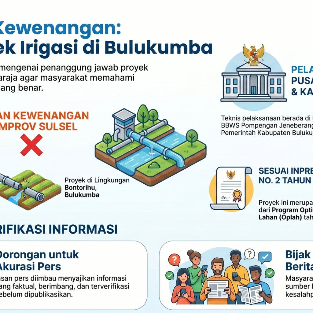 Proyek Irigasi Bontorihu Bulukumba Disorot, Ini Penjelasan Resmi Pemprov Sulsel