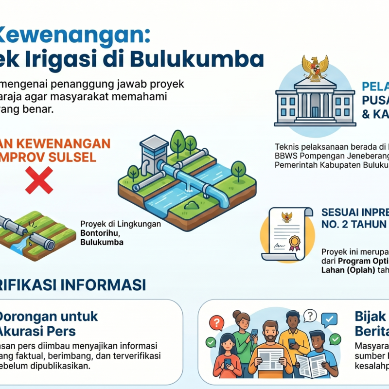 Irigasi Bontorihu Bulukumba Disorot, Ini Penjelasan Resmi Pemprov Sulsel