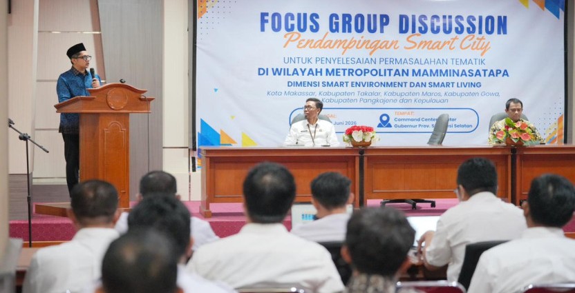 Pemprov Sulsel Percepat Transformasi Digital, Mamminasata Disiapkan Jadi Metropolitan Smart City