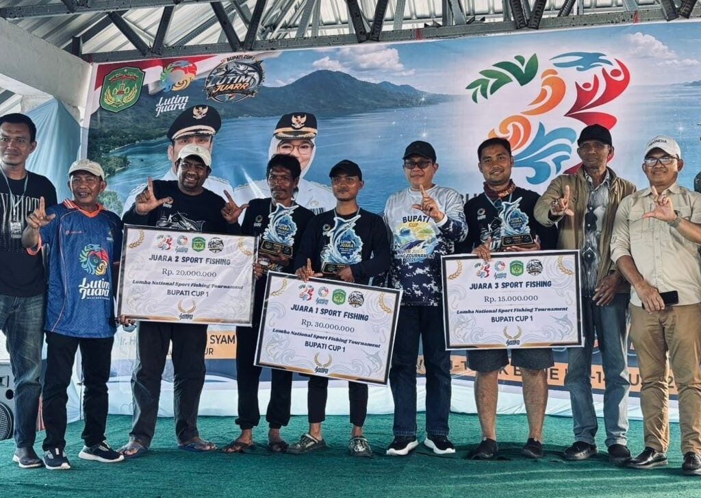 Mata Kail Tomoni Juara National Sport Fishing Tournament Bupati Lutim Cup I